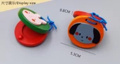 Ahşap Orff Müzik Aleti Ritm Kum Tokmağı - Küçük Ahşap 2 Parça Kırmızı Kalp - 11