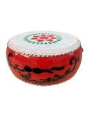 Çin Dansı Davulu - 10 İnç Kalınlaştırılmış Sığır Derisi - Davul Çıkışı - Davul Çubuğu Dahil - 6