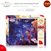 Disney 500 Parça Yapboz - Hayal Peşinde Seyahat Notları - Çizim ve Yapıştırıcı ile - 1