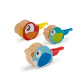Ahşap Kuş Düdüğü Oyuncak - Mavi Renk - 3
