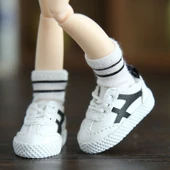 BJD Bebek Ayakkabıları - 1/6 Ölçek Trendy Spor Ayakkabılar - Kırmızı - 11