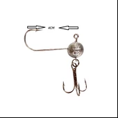 Captain 3'lü iğneli Halkalı Jig Head  No:2/0 Nikel İğne 10gr  Zoka - 1