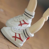 BJD Bebek Ayakkabıları - 1/6 Ölçek Trendy Spor Ayakkabılar - Kırmızı - 1
