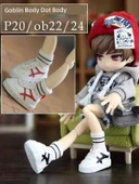 BJD Bebek Ayakkabıları - 1/6 Ölçek Trendy Spor Ayakkabılar - Kırmızı - 5