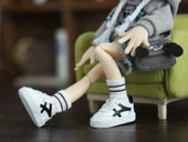 BJD Bebek Ayakkabıları - 1/6 Ölçek Trendy Spor Ayakkabılar - Kırmızı - 10