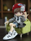 BJD Bebek Ayakkabıları - 1/6 Ölçek Trendy Spor Ayakkabılar - Kırmızı - 4