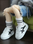 BJD Bebek Ayakkabıları - 1/6 Ölçek Trendy Spor Ayakkabılar - Kırmızı - 2
