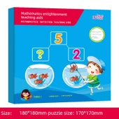 Çocuklar için Manyetik Tangram Bulmacası - Matematik Aydınlatma - Tek Kitap (3-6 Yaş) - 1