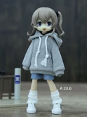 BJD Bebek Ayakkabıları - 1/6 Ölçek Trendy Spor Ayakkabılar - Kırmızı - 8