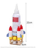 DIY Bilim Deney Seti - Havacılık Altı Parça Malzeme Paketi + Pigment - 4