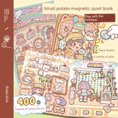 DIY Manyetik Sessiz Kitap - İki Parça Set - Tembel Hafta Sonu + Jiangnan Seyahatleri 1 - 3