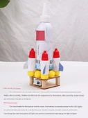 DIY Bilim Deney Seti - Havacılık Altı Parça Malzeme Paketi + Pigment - 12