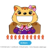 Montessori Küçük Hayvan Bulmaca Oyuncağı - Kedi - 1