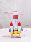 DIY Bilim Deney Seti - Shenzhou Roket Malzeme Paketi + Pigment - 6