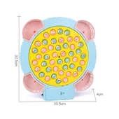 Çocuk Elektrikli Mıknatıslı Balık Avlama Oyunu - Koyu Gri - Pil Versiyonu - 45 Balık - Müzik - Pembe - 6