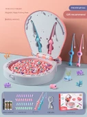 Elektrikli Manyetik Balık Avlama Oyuncak Seti - Pil Versiyonu - Hipopotam Pembe (45 Balık) - 1