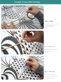 DIY El Yapımı Uçurtma Yarı Mamul Malzeme Paketi - Roket - 4