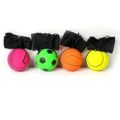 Spor Topu Egzersiz Oyuncağı - [4'lü Flüoresan Set] Basketbol + Futbol + Tenis + Beyzbol - 1