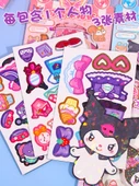 Sanrio Manyetik Giydirme Çıkartmaları - 2 Paket Rastgele - Lazer Sanrio Manyetik Yama - 4