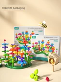 DIY Bahçe Yapı Blokları Çiçek Düzenleme Bulmaca Oyuncakları - 34 Parça - 6