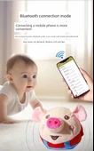Etkileşimli Müzikal Zıplayan Peluş Oyuncak - Turp Tavşanı - Bluetooth - Çince - 9