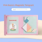 Manyetik Tangram Bulmacası - Pembe [96 Soru] - 1