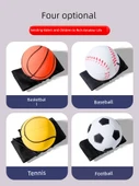 Spor Topu Egzersiz Oyuncağı - [2 Paket] Flüoresan Futbol + Flüoresan Tenis - 4