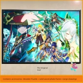 Orijinal Tanrı Anime Oyunu 1000 Parça Ahşap Bulmaca - Büyük Ahşap 1000 Parça [Fig. 23] - 3