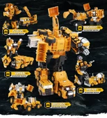 Değişim Oyuncak Alaşım Mühendislik Aracı Robot Hercules Ekskavatör Kamyon - Tongtian Kol-Krane - 8