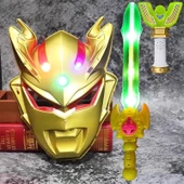 Işıldak Altın Syro Ultraman Aksiyon Figürü - Geri Çekilebilir Kılıçlı - 12