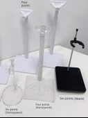 Ayarlanabilir BJD Bebek Sergi Standı - 4 Kare Plaka Paslanmaz Çelik (45cm silikon için) - 6