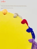 Çocuklar için Karışık Renk Yün Frisbee - Tam Set - DIY El Yapımı Malzeme Paketi - 10 Adet thumbnail 5