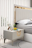 AKA HOME Sultan Yatak Odası %100 MDF (Yatak Baza & Başlık Dahil Tam Set) - 4