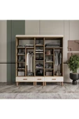 AKA HOME Arel 5 Kapaklı MDF Çekmeceli Gardırop - 3