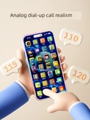 Çocuklar için Erken Eğitim Simülasyon Mobil Telefon Oyuncağı - 32 Tuşlu Küçük Ateş Ejderhası - 28000 Erken Eğitim İçeriği - Akustik ve Optik Kontrol - 6