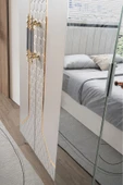 AKA HOME Petek Yatak Odası %100 MDF (Yatak Baza & Başlık Dahil Tam Set) - 4