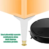 Mobilya Kanepe Koltuk Ünite Ayağı 22 Cm Beyaz Konsol Tv Ünitesi Ayakları (4 ADET) - 4