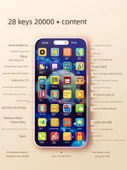 Çocuklar için Erken Eğitim Simülasyon Mobil Telefon Oyuncağı - 32 Tuşlu Küçük Ateş Ejderhası - 28000 Erken Eğitim İçeriği - Akustik ve Optik Kontrol - 3