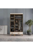 AKA HOME Cemre 3 Kapaklı MDF Çekmeceli Gardırop - 3