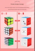 2 Paket Klasik Üçüncü Sıra Rubik Küpü ve 24 Sihirli Cetvel (Kırmızı ve Mavi Rastgele) - 8