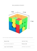 2 Paket Tek Renk İkinci ve Üçüncü Sıra Rubik Küpü - 11