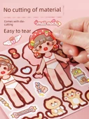 Çocuklar için Sessiz Kitap DIY Çıkartma Seti - Xiao Ma Shu Sessiz Kitap - Jiangnan Seyahatleri - 5