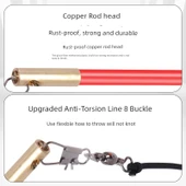 Yaşlılar için Anti-Demetans Fitness Oyuncağı 45cm Deluxe Bakır Başlı Yay Topu + Depolama Çantası + 4 Yedek Yay - 3