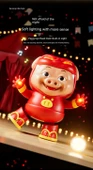 Dans Eden Domuz Adam Robot Elektrikli Oyuncak - Kırmızı - 11