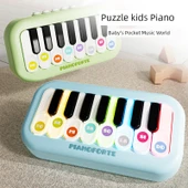 Çocuklar için Çok Fonksiyonlu Cep Piyanosu - Sevimli Dinozor Organ - 2
