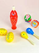 Ahşap Müzik Aleti - Orijinal Ahşap Ritm Çubuğu Çifti - 3