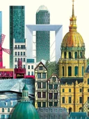Paris Şehri Kağıt Yapboz 300 Parça - Harf Bölmeli 30x40cm - 3