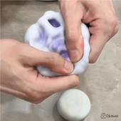 Soğuk Kapatma Yapışkan Pirinç Hamuru Sıkma Oyuncağı - Portakal - 9