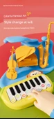 Çocuklar için Çok Fonksiyonlu Cep Piyanosu - Sevimli Dinozor Organ - 10
