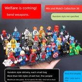 Marvel Avengers Yapı Blokları Seti - Rastgele 36 Figür + Silahlar - 8